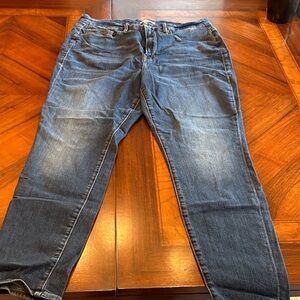 Good American High Waisted Skinny Blue Jeans